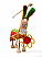 Burro marioneta titere 