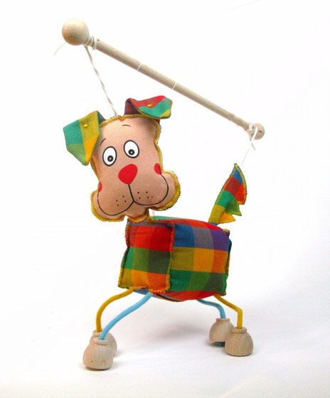 Perro marioneta titere    