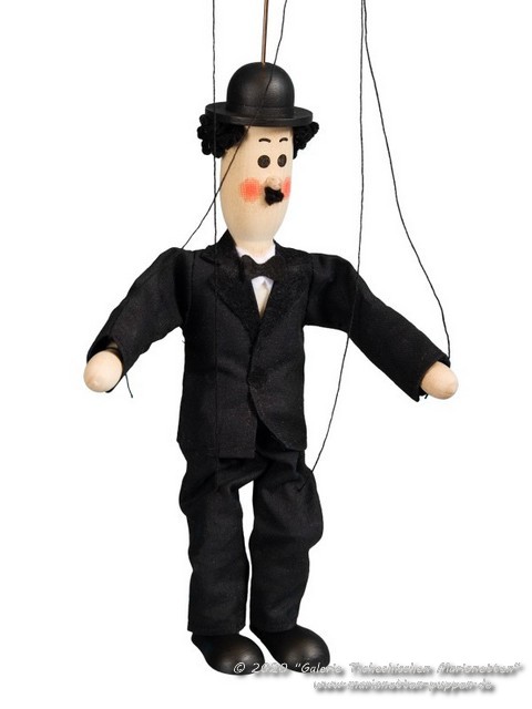 Chaplin marioneta de madera