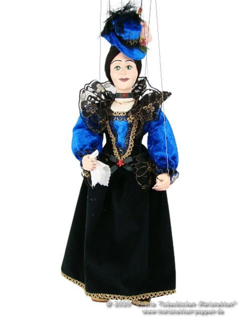 Dama Señora azul marioneta