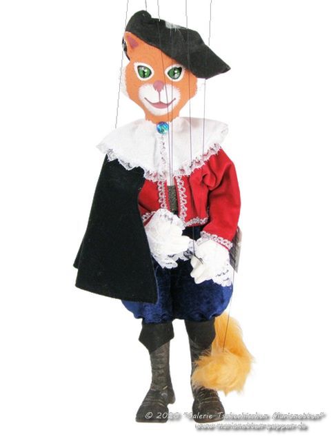 Gato con botas marioneta