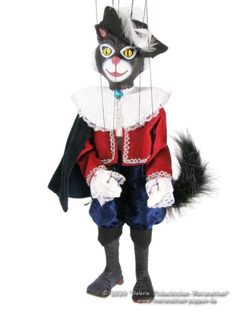 Gato con botas marioneta