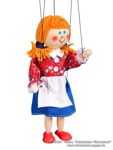 Gretel marioneta de madera    