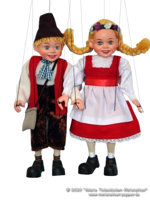 Hansel y Gretel marionetas