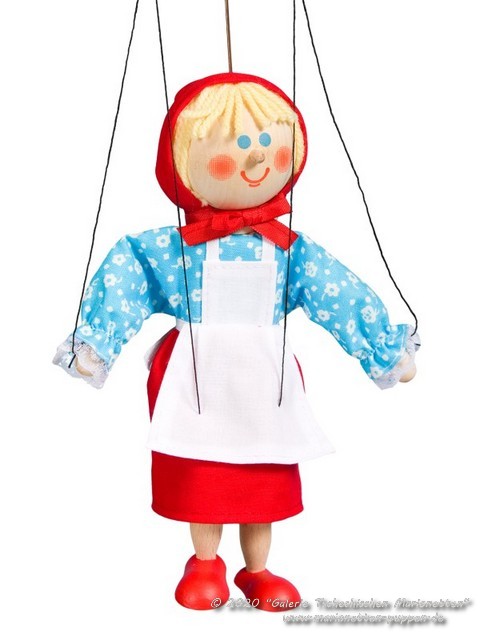 Caperucita Roja marioneta de madera