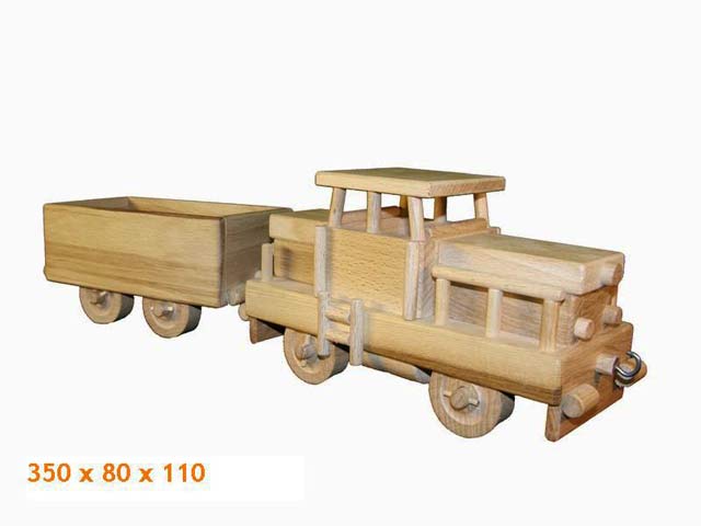 Locomotora de madera