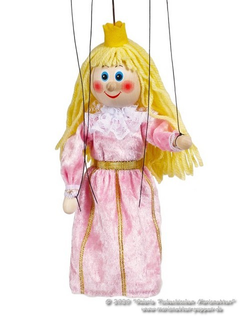 Princesa marioneta de madera