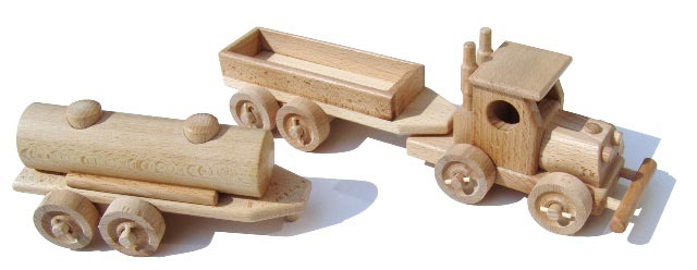 Tractor de madera