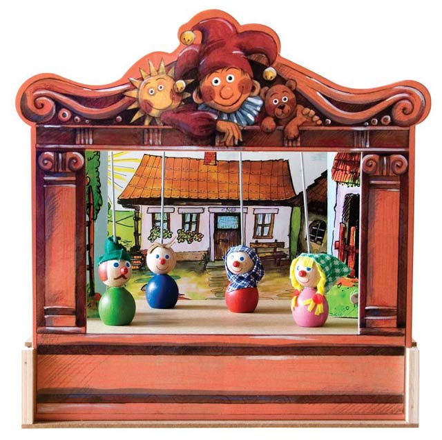 Teatro Marionetas de madera Chiquito