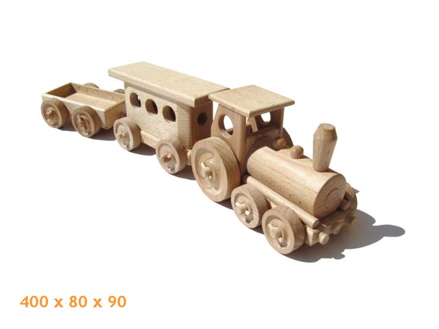 Tren personal de madera