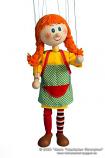 Pippi Långstrump marioneta de madera