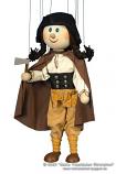 Robin Hood marioneta de madera