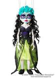 La Santa Muerte verde marioneta