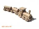 Tren de carga de madera
