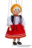 Gretel marioneta de madera